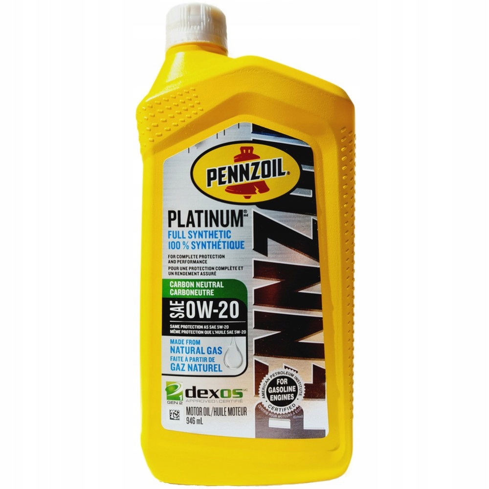 PENNZOIL Platinum 0W20 0,946L MS-6395 GF-5 / GF-6A