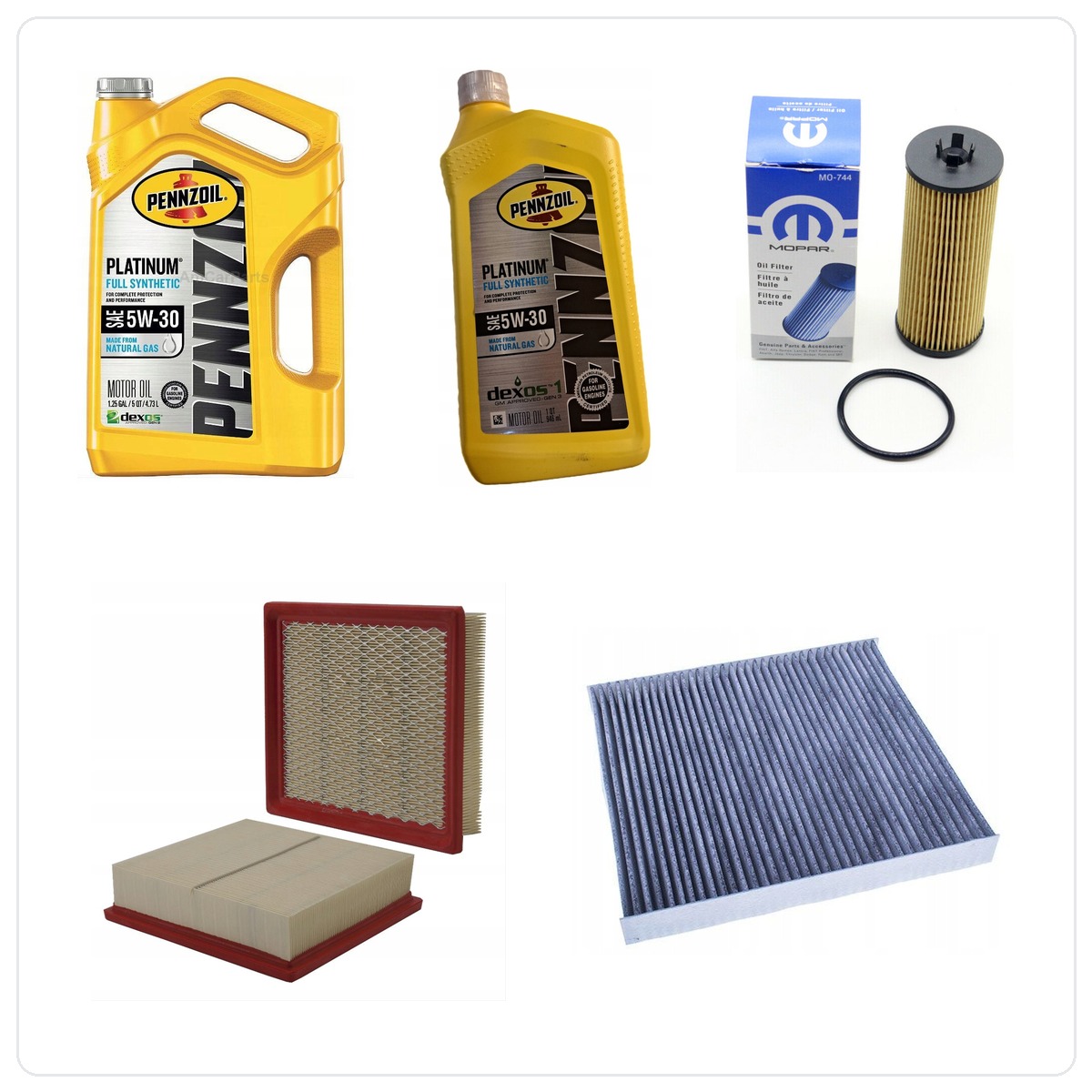PENNZOIL 5W30 6L mit Filtern Dodge Durango 3,6 V6 -2013