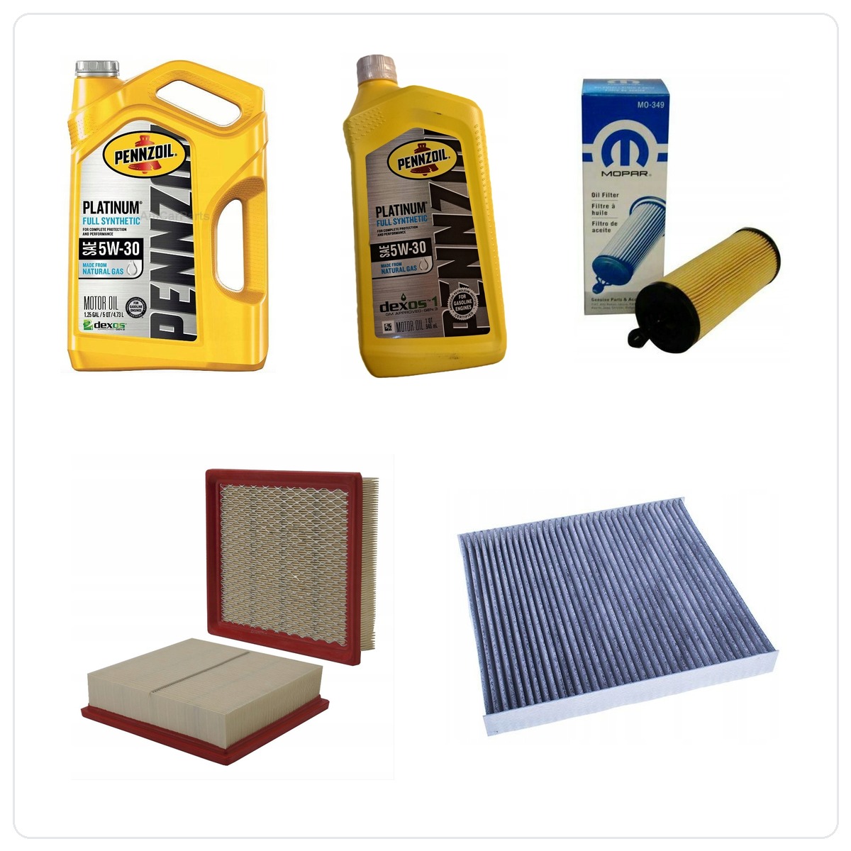 PENNZOIL 5W30 6L z filtrami Dodge Durango 3,6 V6 2014-