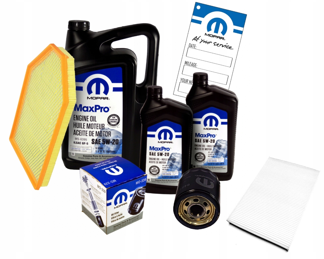 MOPAR MaxPro 5W20 7L z filtrami Dodge Challenger 5.7 V8 2011-2016
