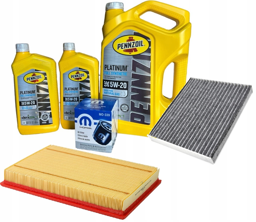 PENNZOIL 5W20 6L z filtrami RAM 1500 3,6 V6 -2013
