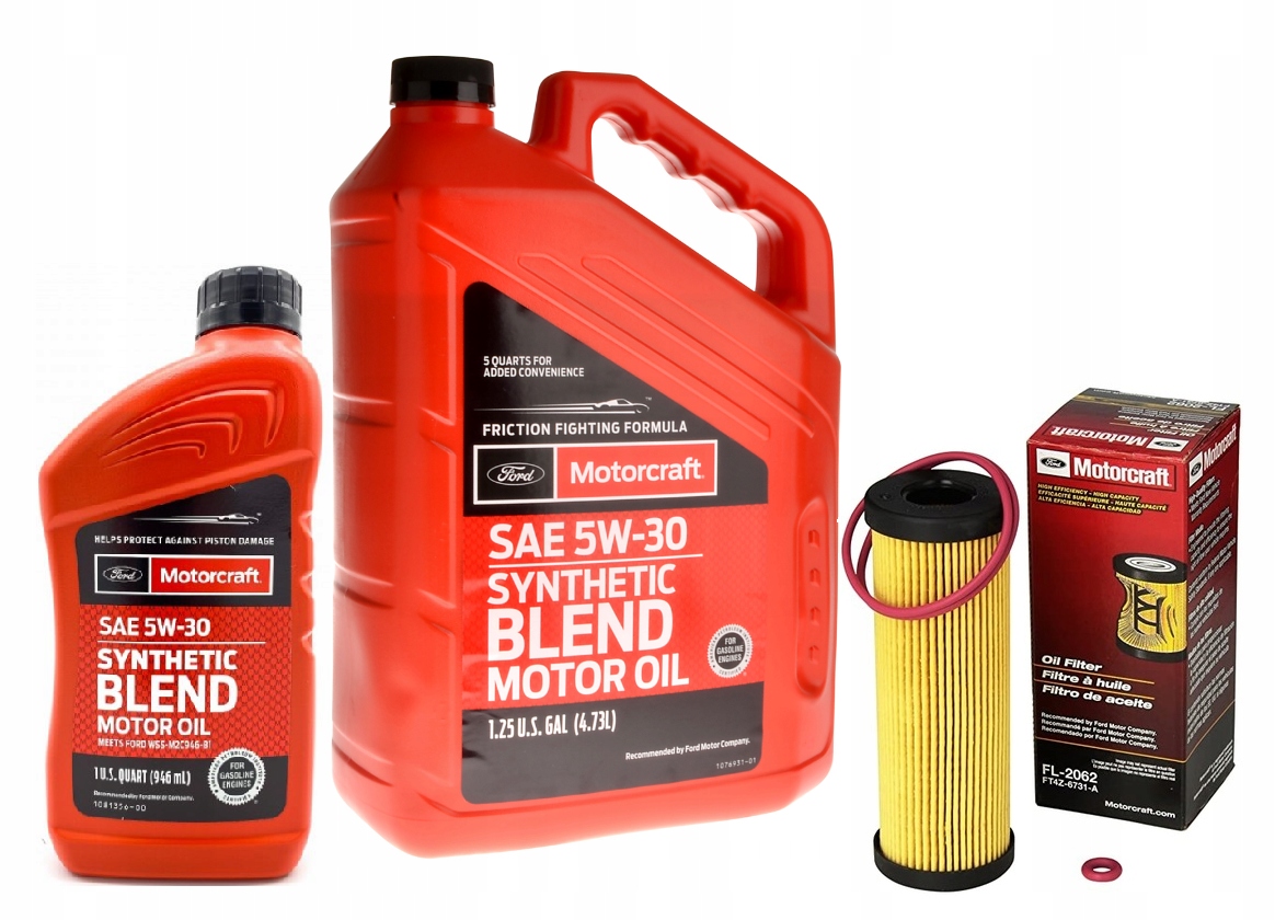 Motorcraft 5W-30 Synthetic Blend 5,676 l + filtr FL2062A