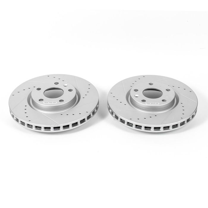 Evolution Drilled, Slotted & Zinc Plated Rotors AR82163XPR