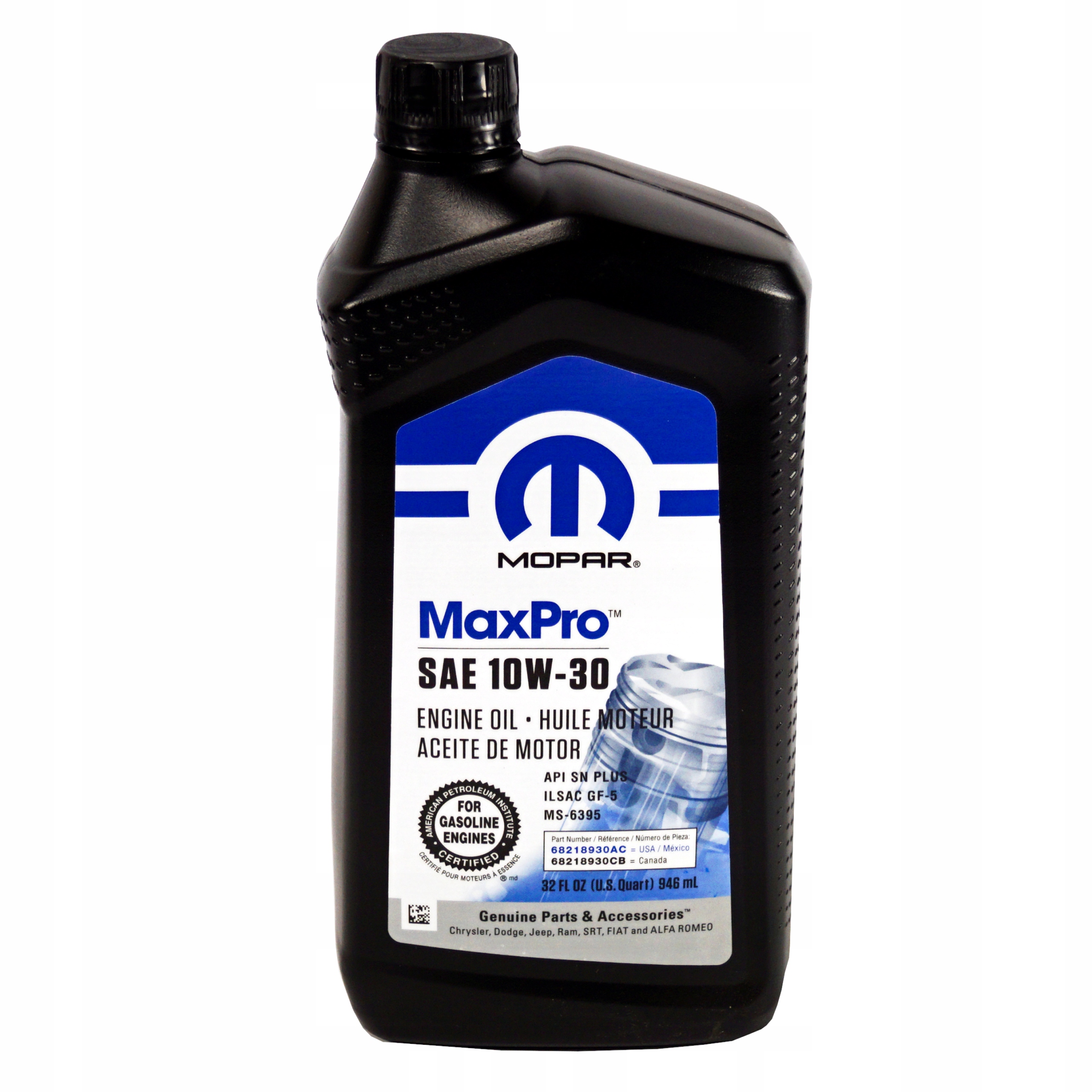 MOPAR MaxPro 10W30 1L MS-6395 GF-5 / GF-6A
