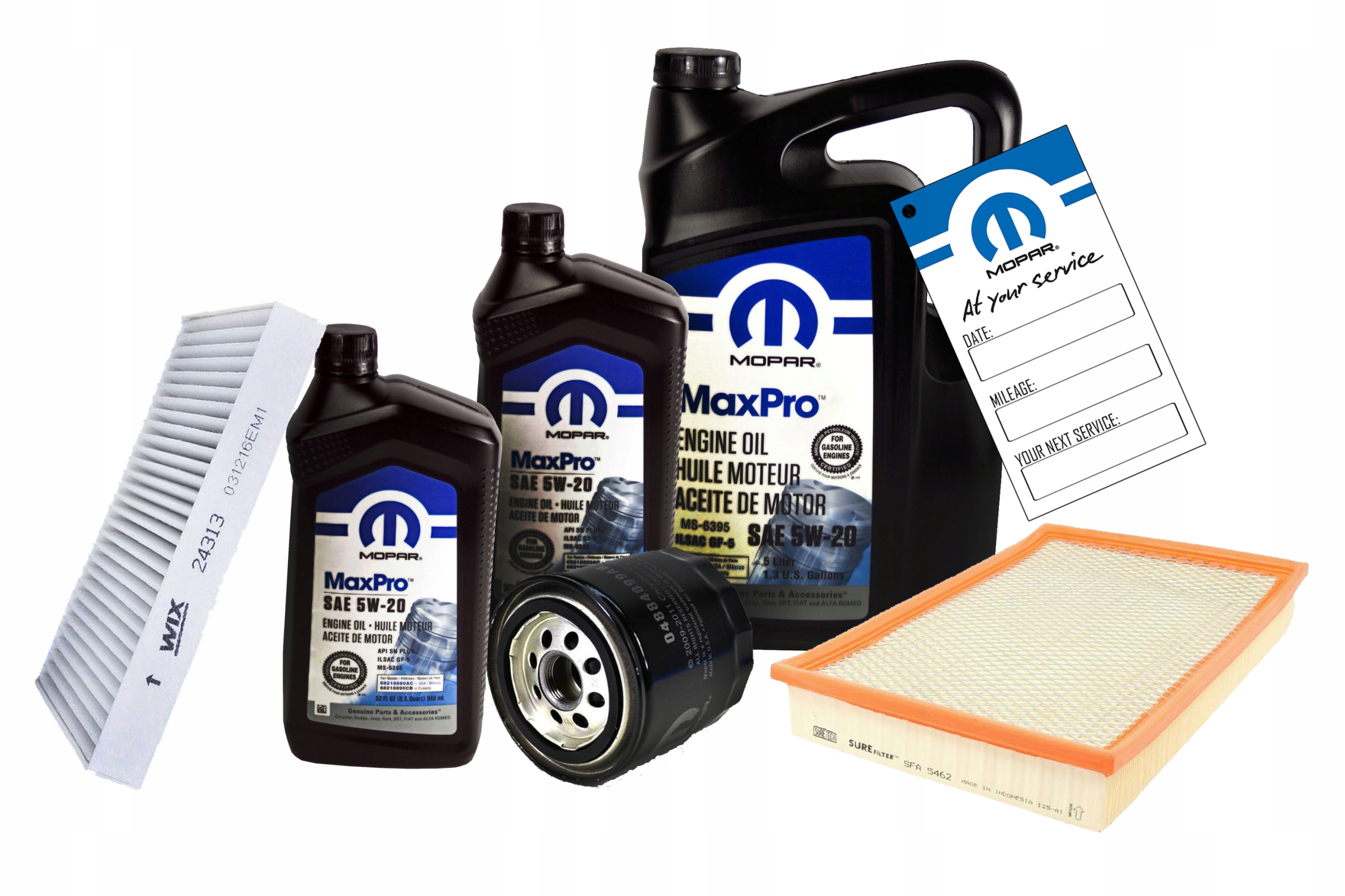 MOPAR MaxPro 5W20 7L z filtrami RAM 1500 5.7 V8 2008-2013