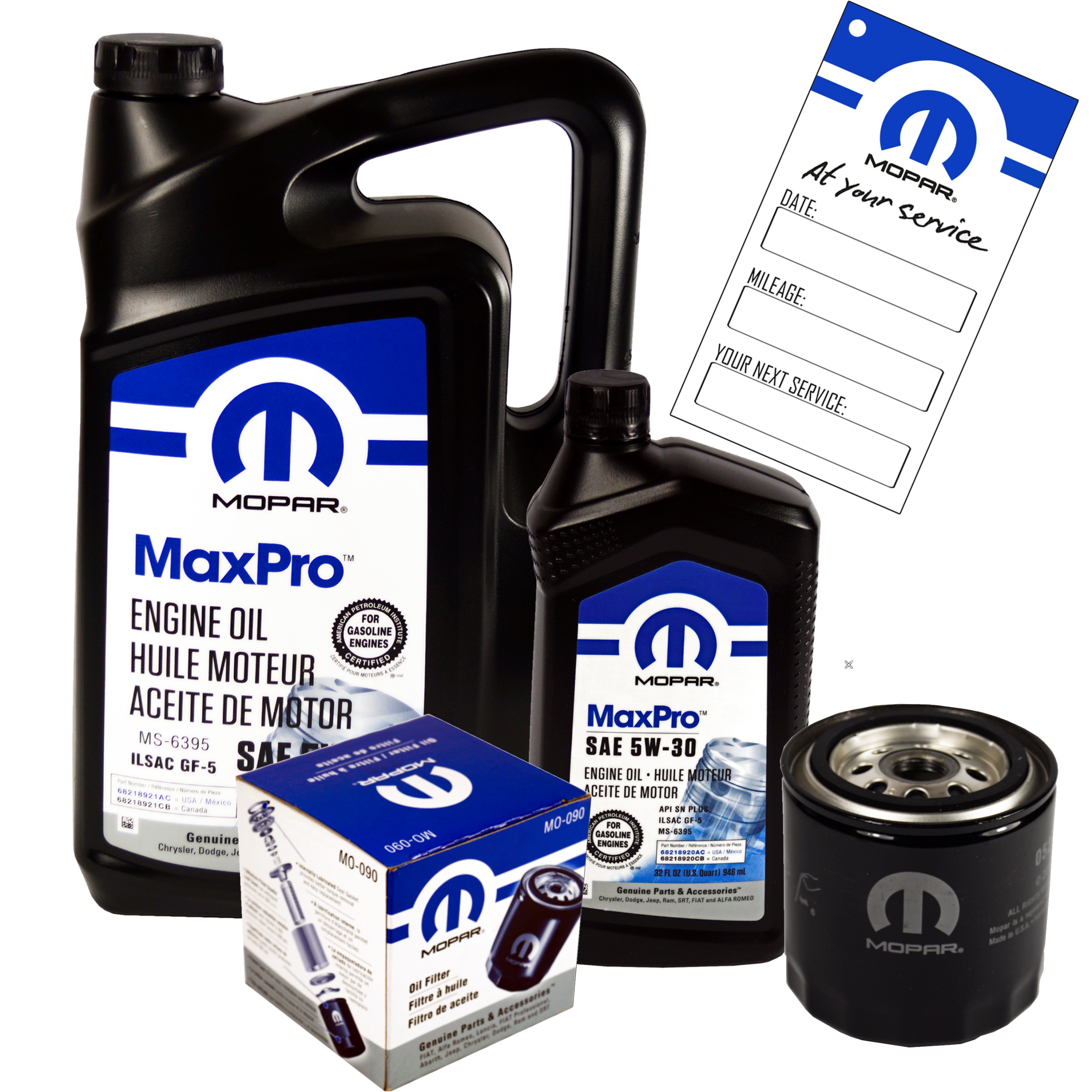 MOPAR MaxPro 5W30 6L + filtr MOPAR MO-090 RAM 1500 4.7 V8 -2008