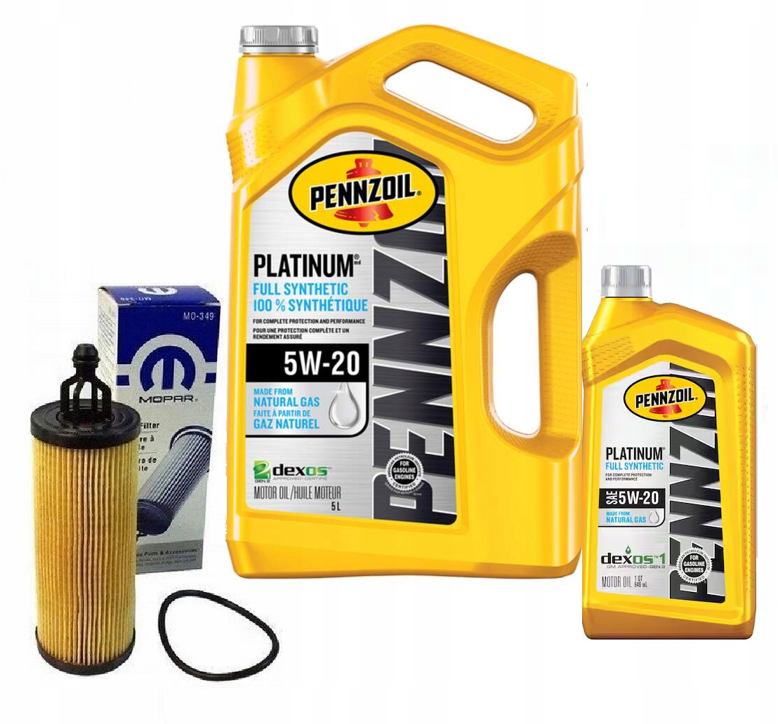 PENNZOIL 5W20 6L + Filter MOPAR MO-349 RAM 1500 3,6 V6 2019-