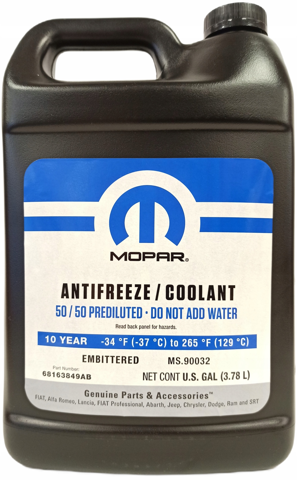 Kühlmittel MOPAR 10 Jahre 50/50 3,78L