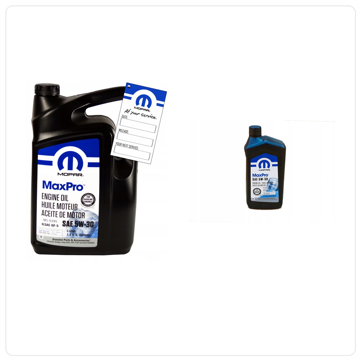 MOPAR MaxPro 5W30 6L + filtr MOPAR MO-452 RAM 1500 3.7 V6 -2008