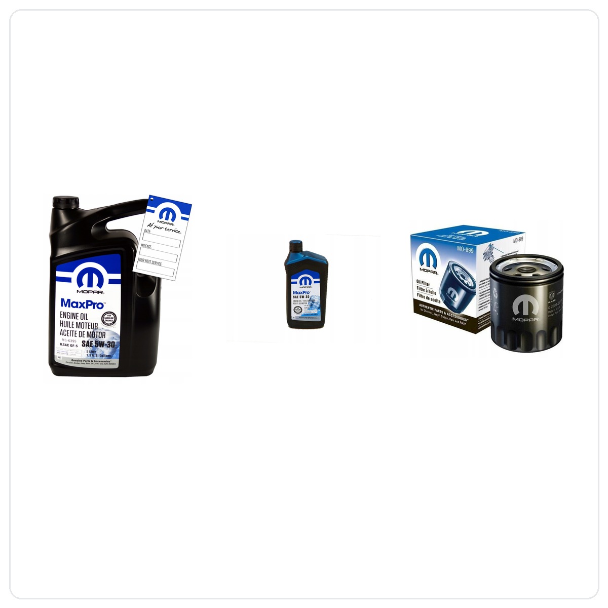 MOPAR MaxPro 5W30 6L + filtr MOPAR MO-899 RAM 1500 4.7 V8 2009-2013