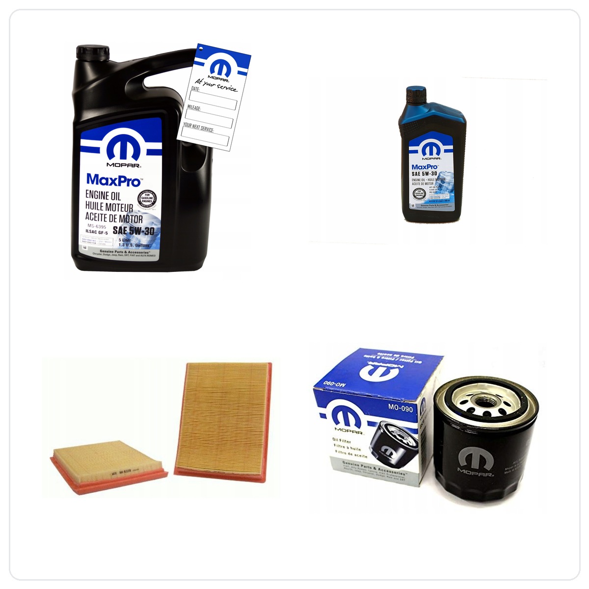MOPAR MaxPro 5W30 6L z filtrami RAM 1500 4.7 V8 -2008