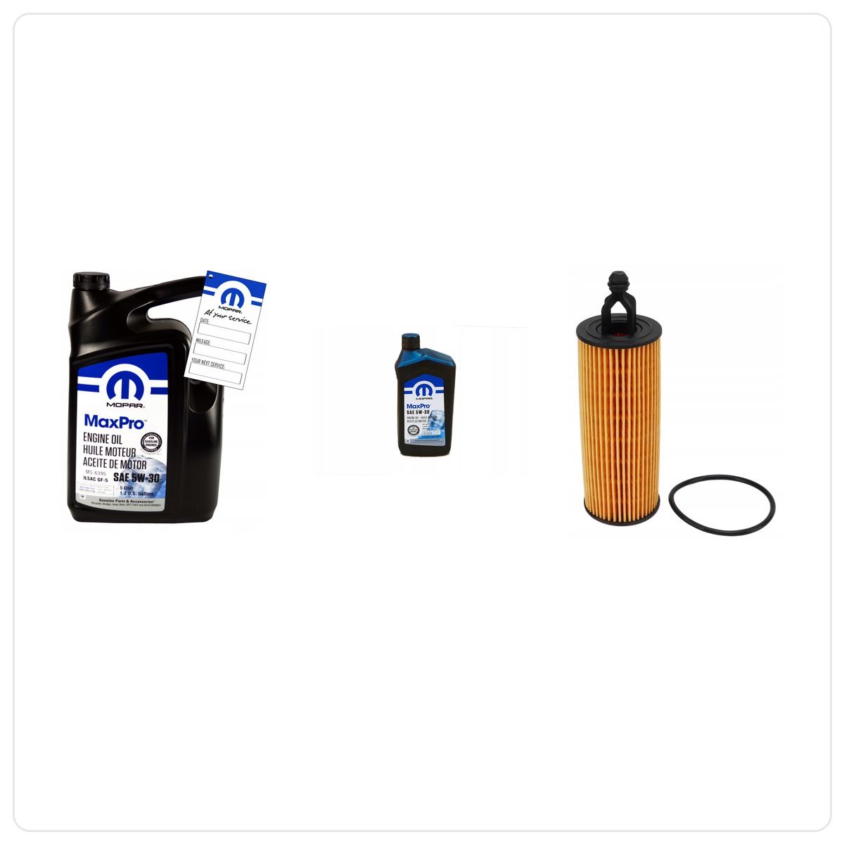 MOPAR MaxPro 5W30 6L + Zamiennik filtra MOPAR MO-349 RAM 1500 3,6 V6 2019-