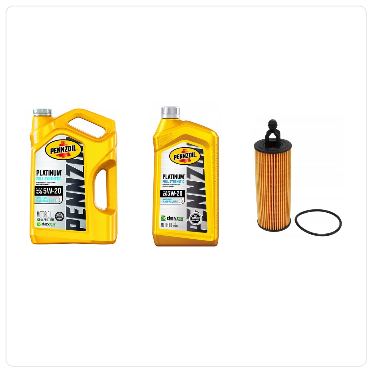 PENNZOIL 5W20 6L + Alternativer Filter MOPAR MO-349 RAM 1500 3,6 V6 2014-