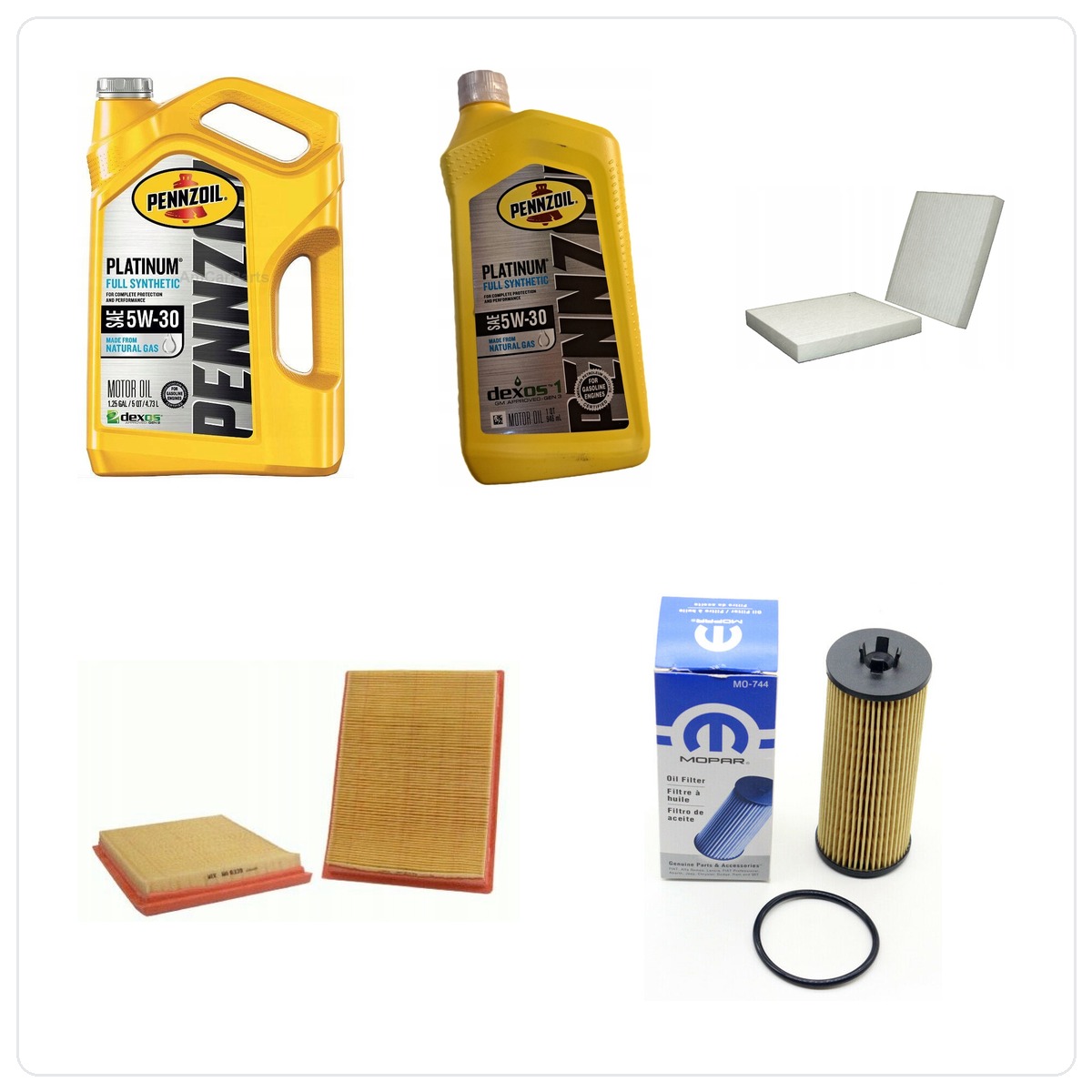 PENNZOIL 5W30 6L mit Filtern RAM 1500 3,6 V6 -2013