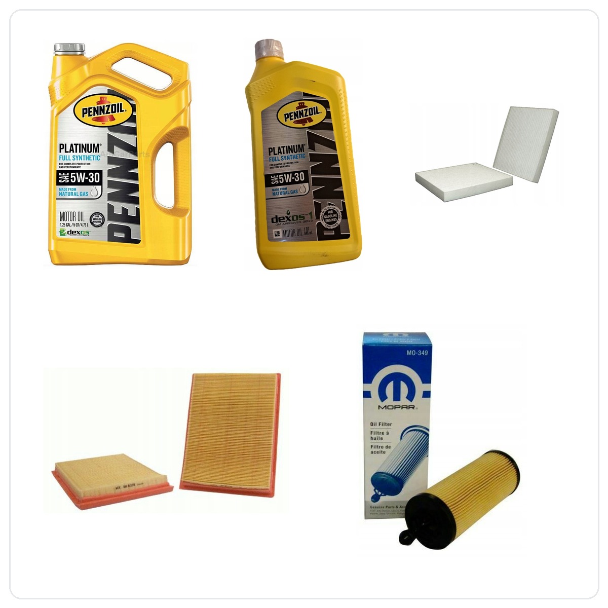 PENNZOIL 5W30 6L z filtrami RAM 1500 3,6 V6 2019-