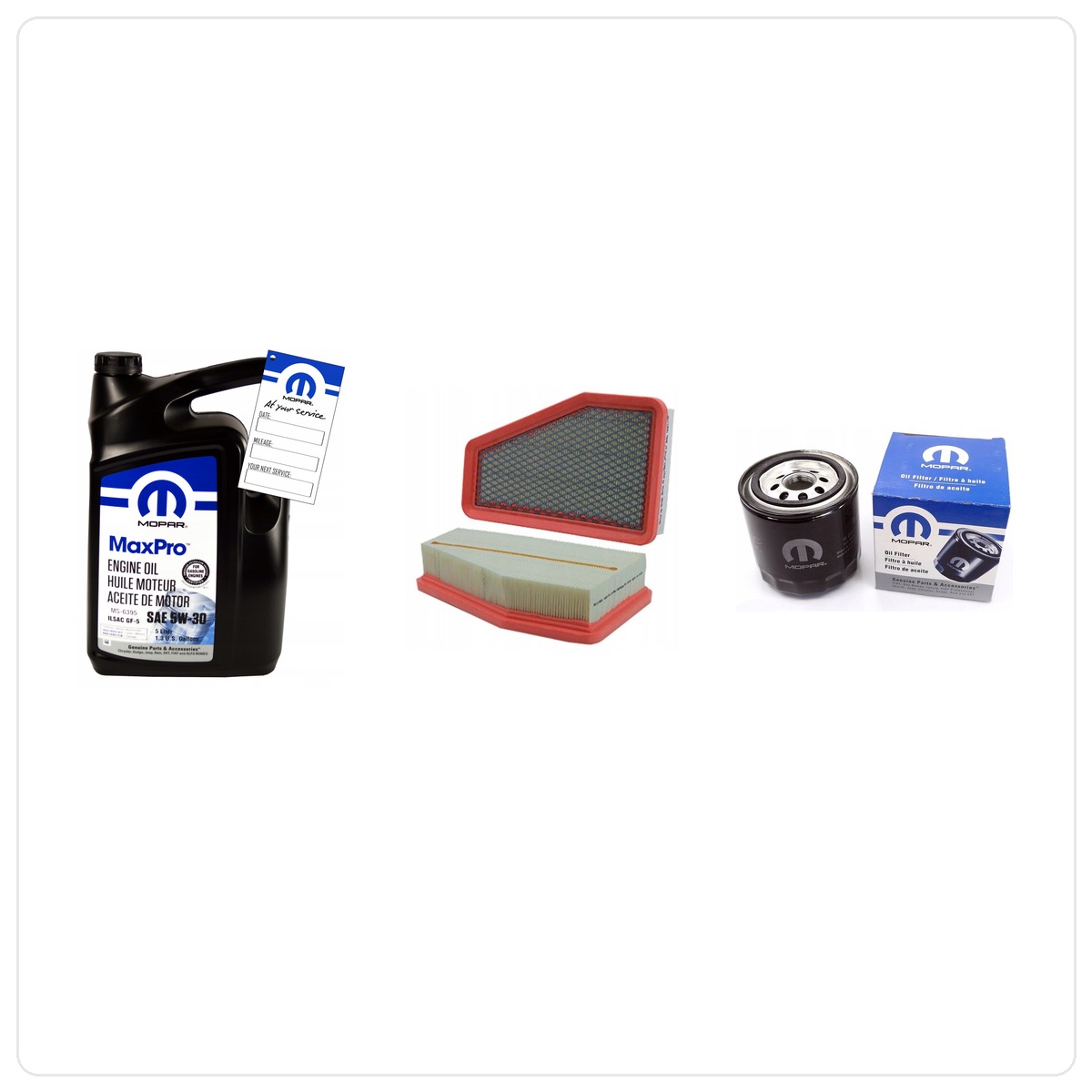 MOPAR MaxPro 5W30 5L z filtrami Jeep Cherokee 2,4 2019-2023