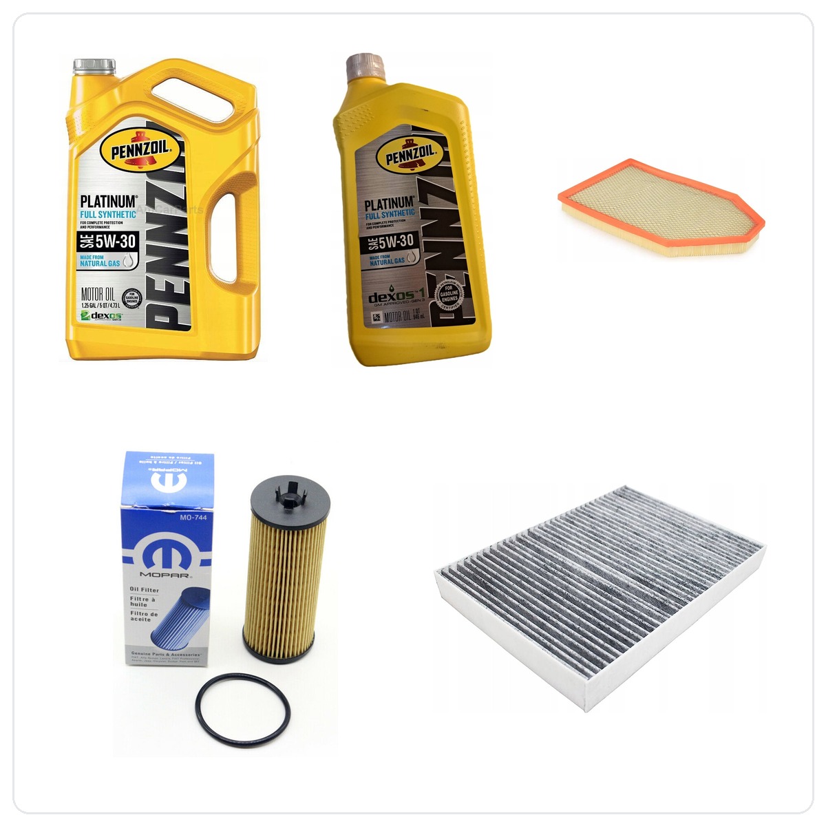PENNZOIL 5W30 6L z filtrami Dodge Challenger 3,6 V6 -2013
