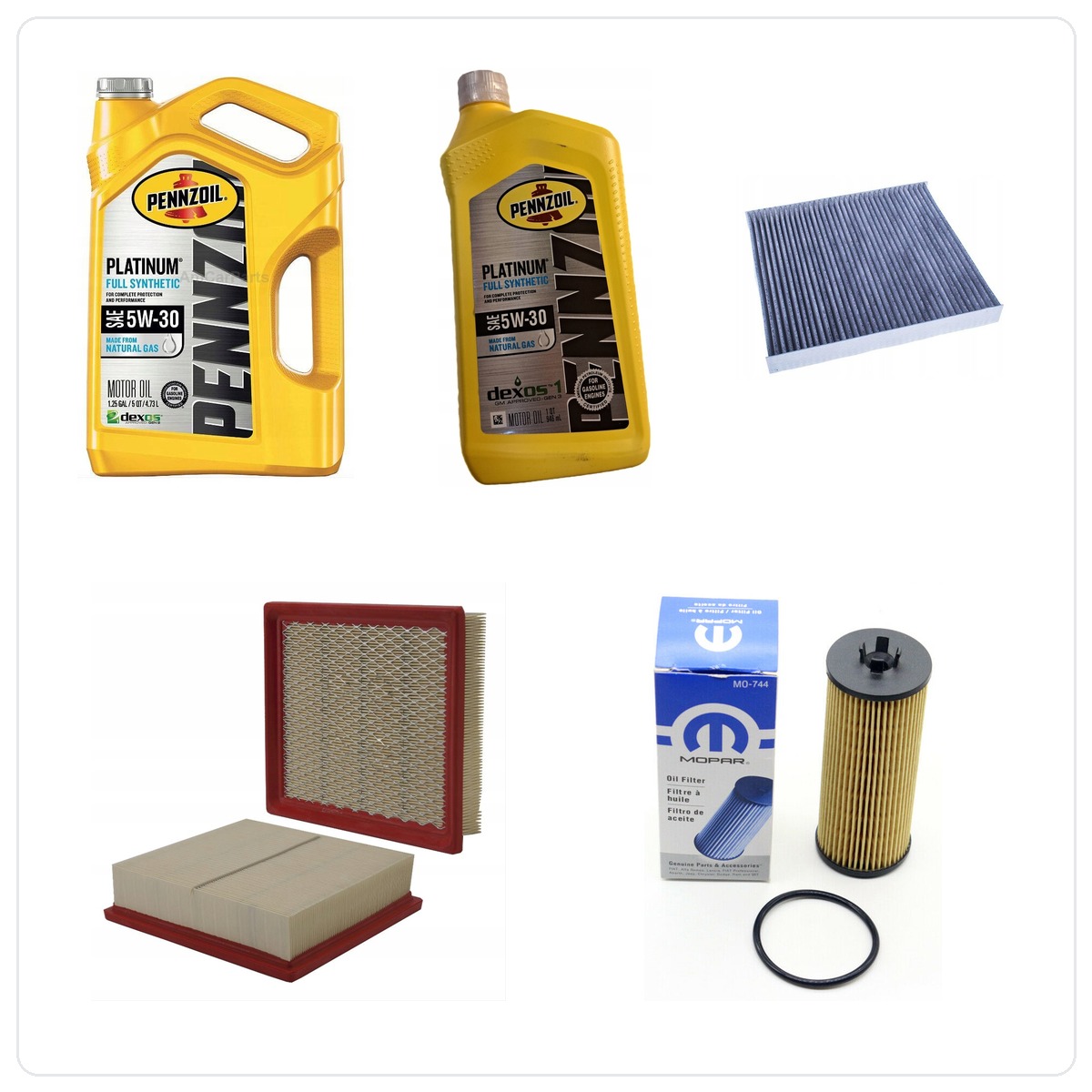 PENNZOIL 5W30 6L z filtrami Chrysler 300 3,6 V6 -2013