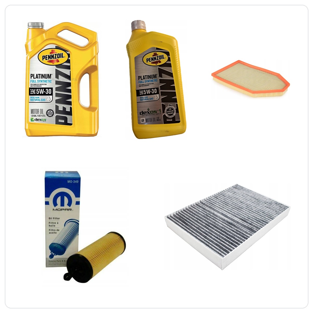PENNZOIL 5W30 6L z filtrami Dodge Challenger 3,6 V6 2014