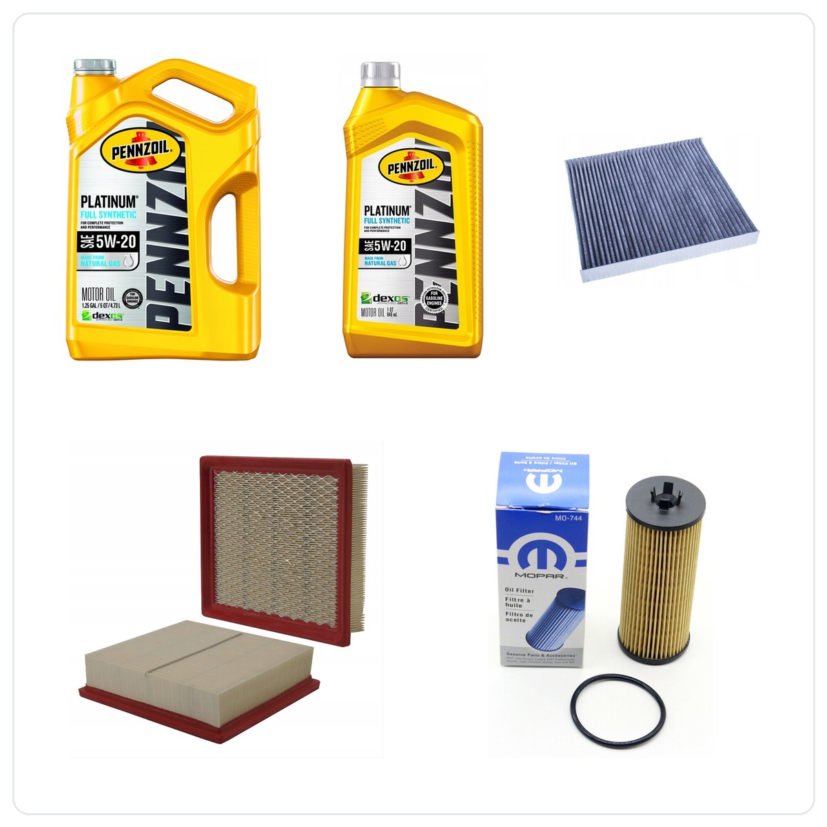 PENNZOIL 5W20 6L z filtrami Chrysler 300 3,6 V6 -2013