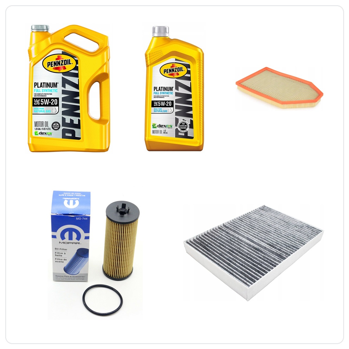 PENNZOIL 5W20 6L z filtrami Dodge Challenger 3,6 V6 -2013