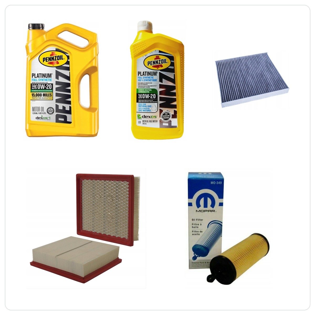 PENNZOIL + 0W20 6L with filters Chrysler 300 3,6 V6 2016