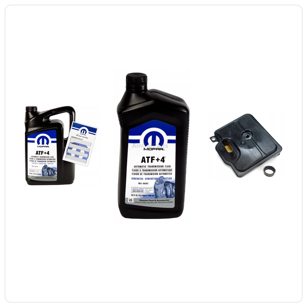 Filtr olej MOPAR ATF+4 skrzyni biegów 62TE z oryginalnym filtrem MOPAR