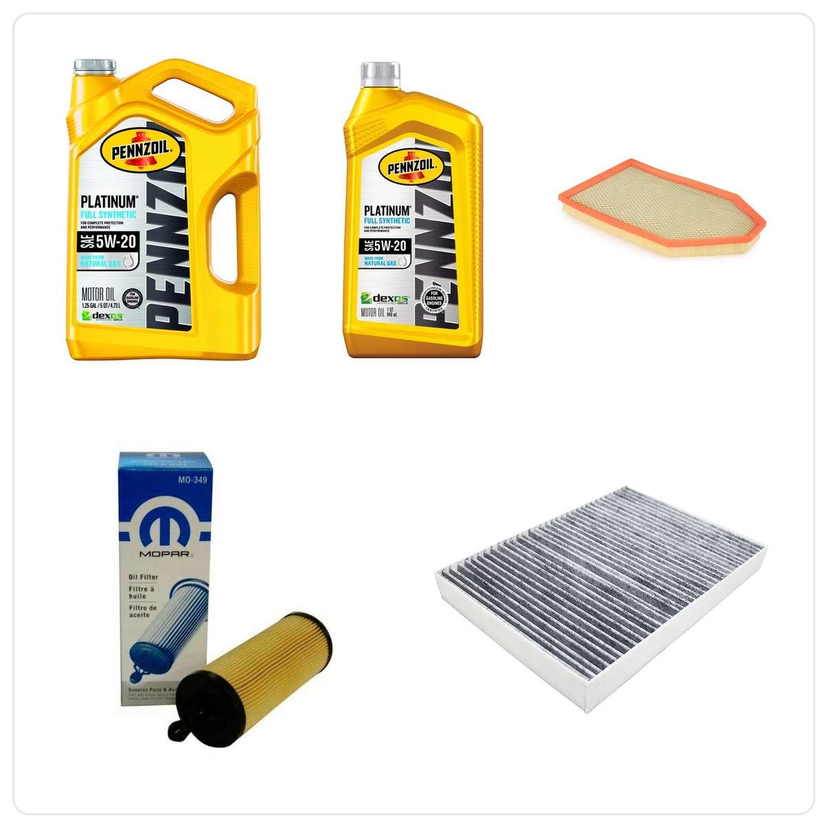 PENNZOIL 5W20 6L with filters Dodge Charger 3,6 V6 2014
