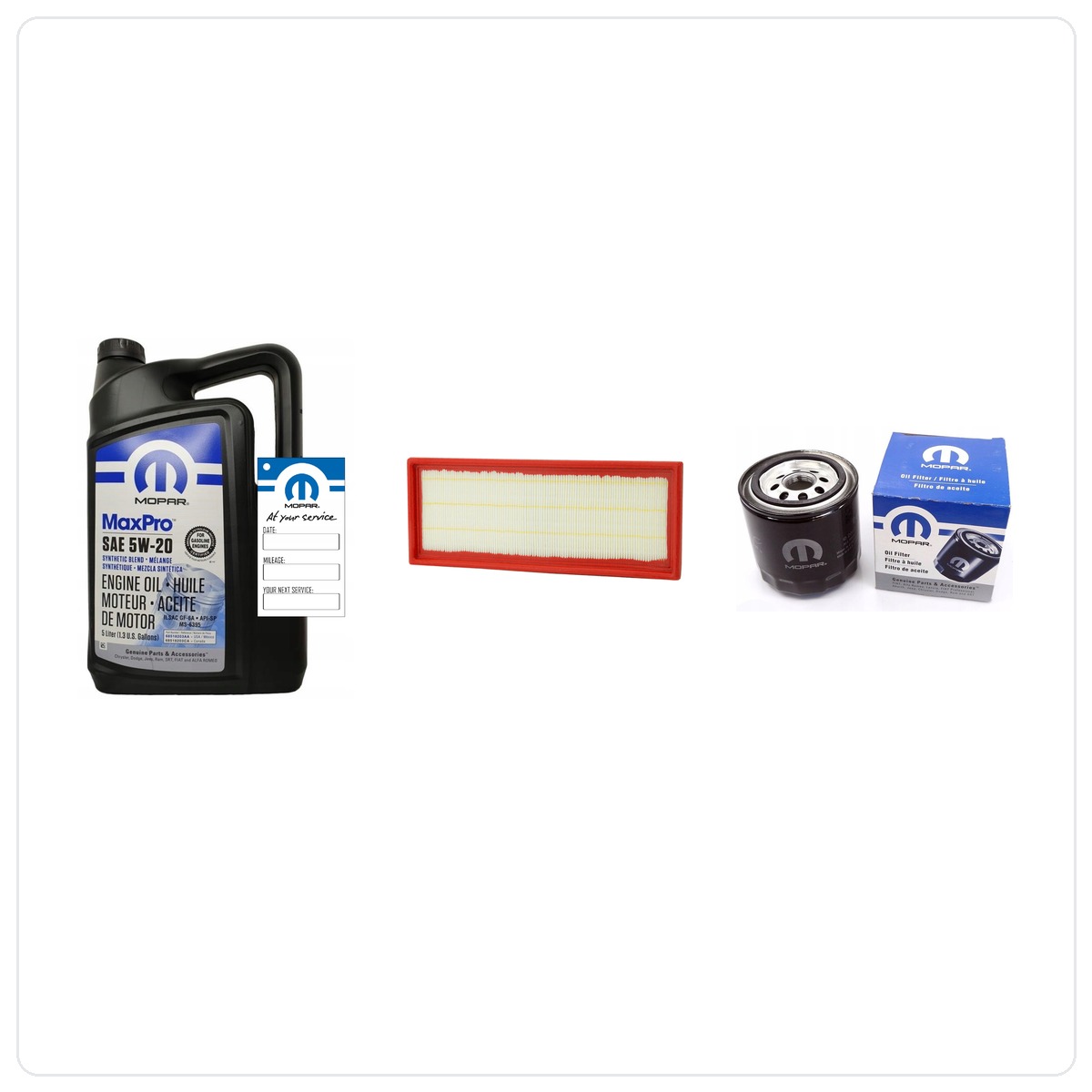 MOPAR MaxPro 5W20 5L z filtrami Dodge Caliber 1.8 L4 2007-2009