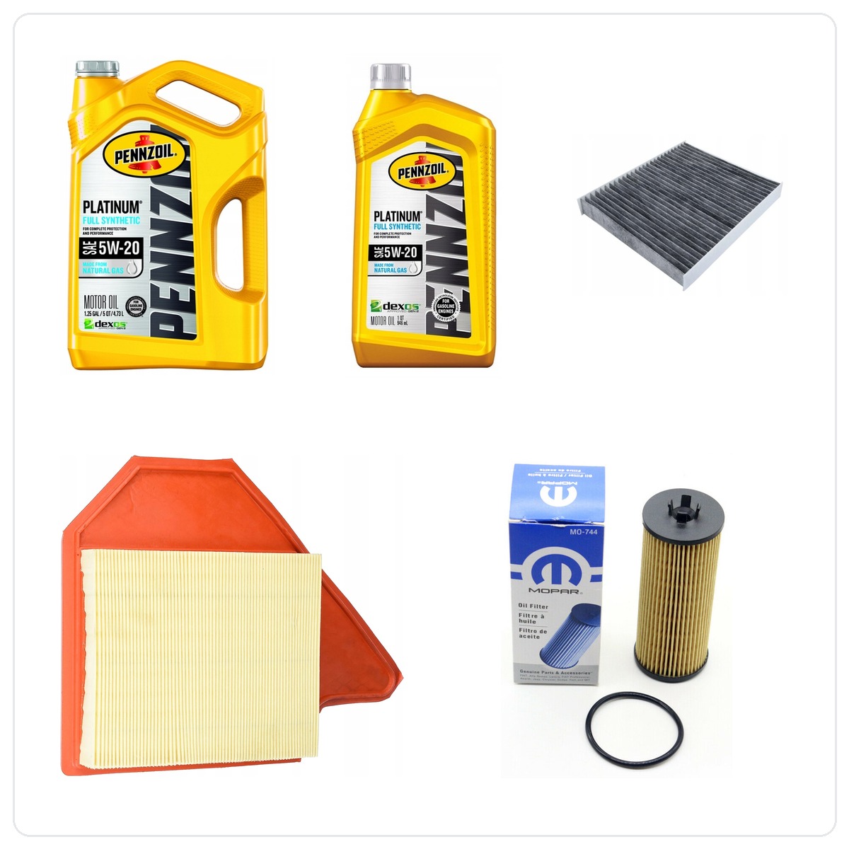 PENNZOIL 5W20 6L z filtrami Chrysler Town&Country 3.6 V6 -2013