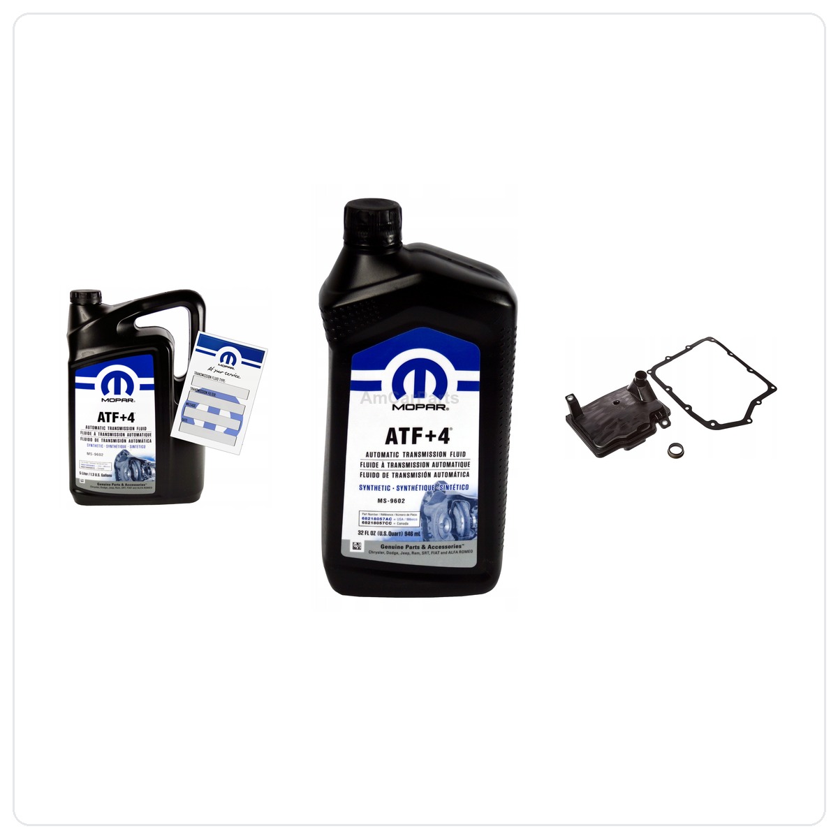 MOPAR ATF+4 - Getriebeservicesatz 62TE - Filter + Dichtung (6biegowa)