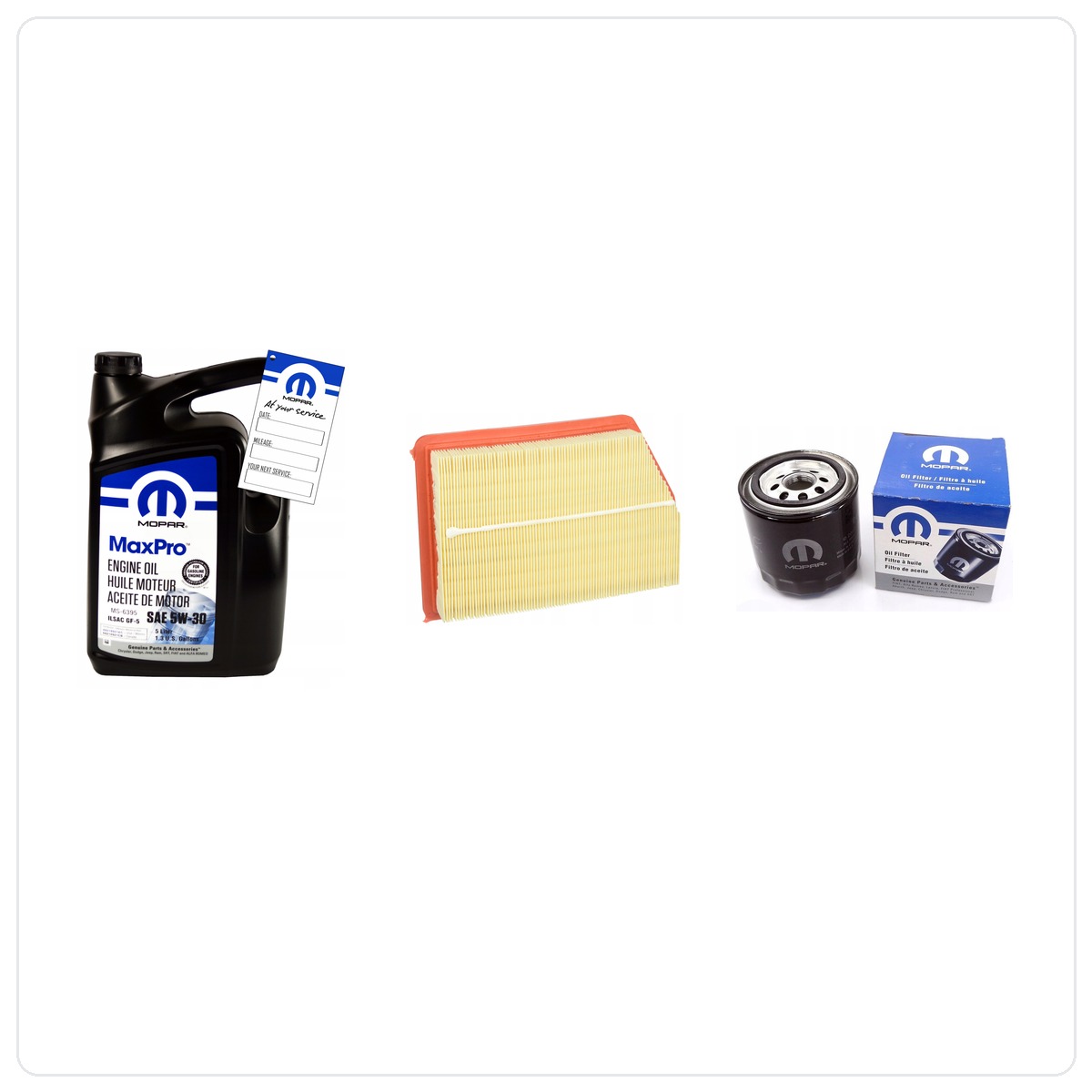 MOPAR MaxPro 5W30 5L z filtrami Jeep Cherokee 2,4 2014-2018