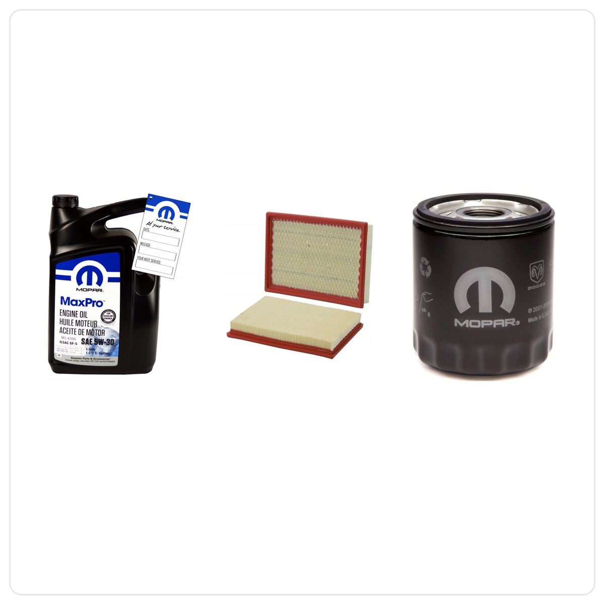 MOPAR MaxPro 5W30 5L z filtrami Jeep Cherokee 2.4 L4 2002-2005