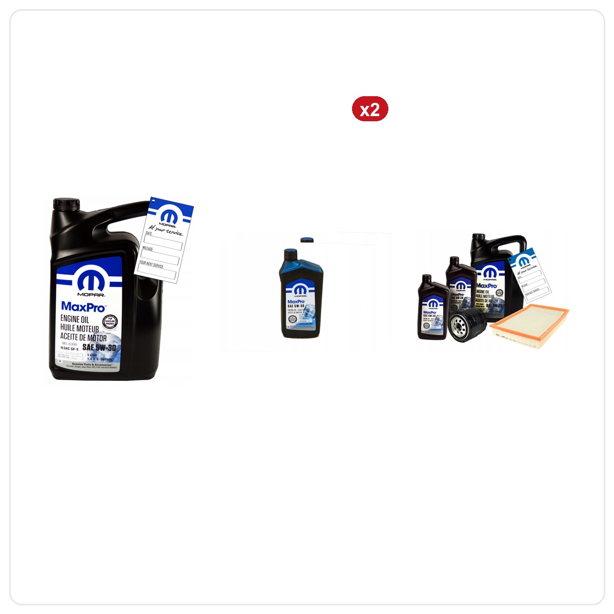 MOPAR MaxPro 5W30 7L + filter MOPAR MO-899 Chrysler Aspen 5.7 V8 2008-2009