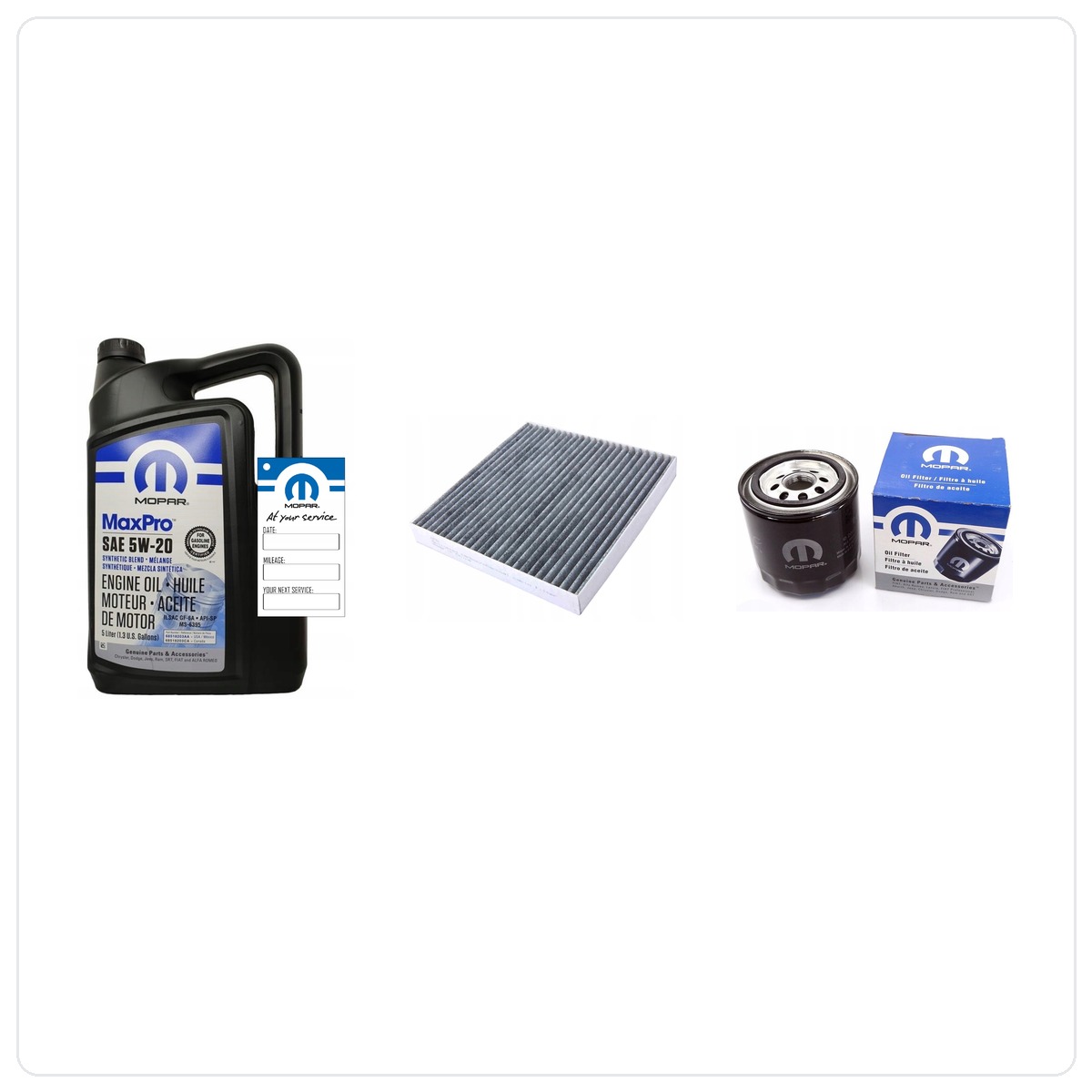 MOPAR MaxPro 5W20 5L with filters Dodge Journey 2.4 V6